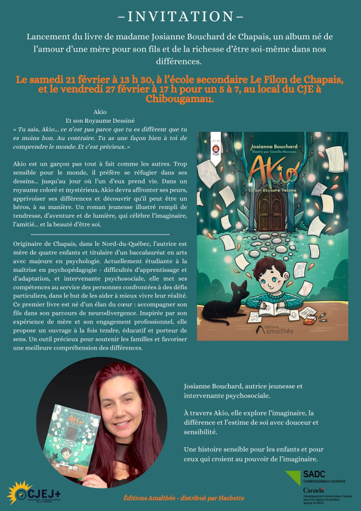 Lancement du livre de madame Josianne Bouchard